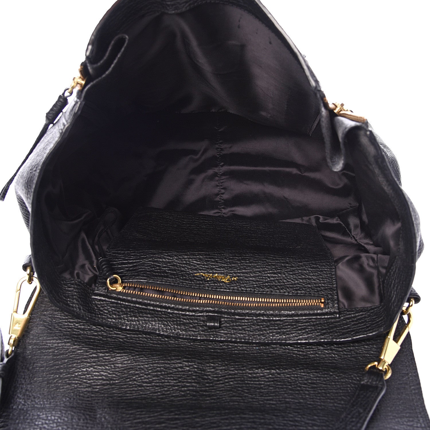 3.1 Phillip Lim 3.1 Textured Calfskin Medium Pashli Satchel Black 4 of 11