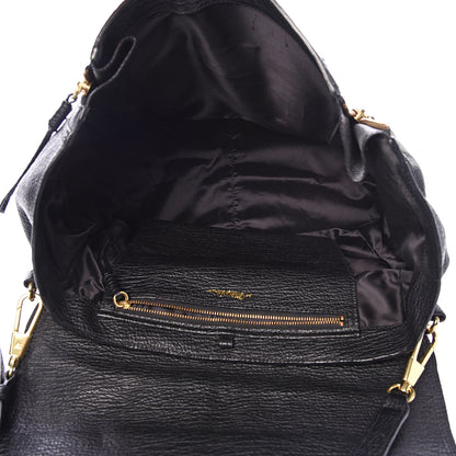 3.1 Phillip Lim 3.1 Textured Calfskin Medium Pashli Satchel Black 4 of 11