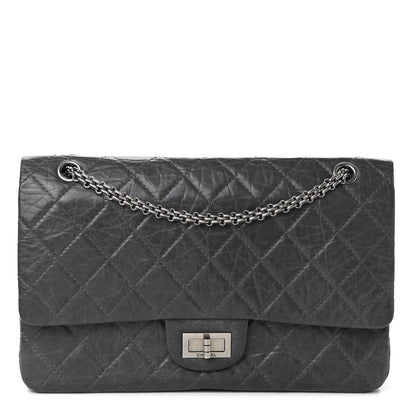 Chanel Aged Calfskin Quilted 50th Anniversary 2.55 Reissue 227 Flap Grey 1 of 10