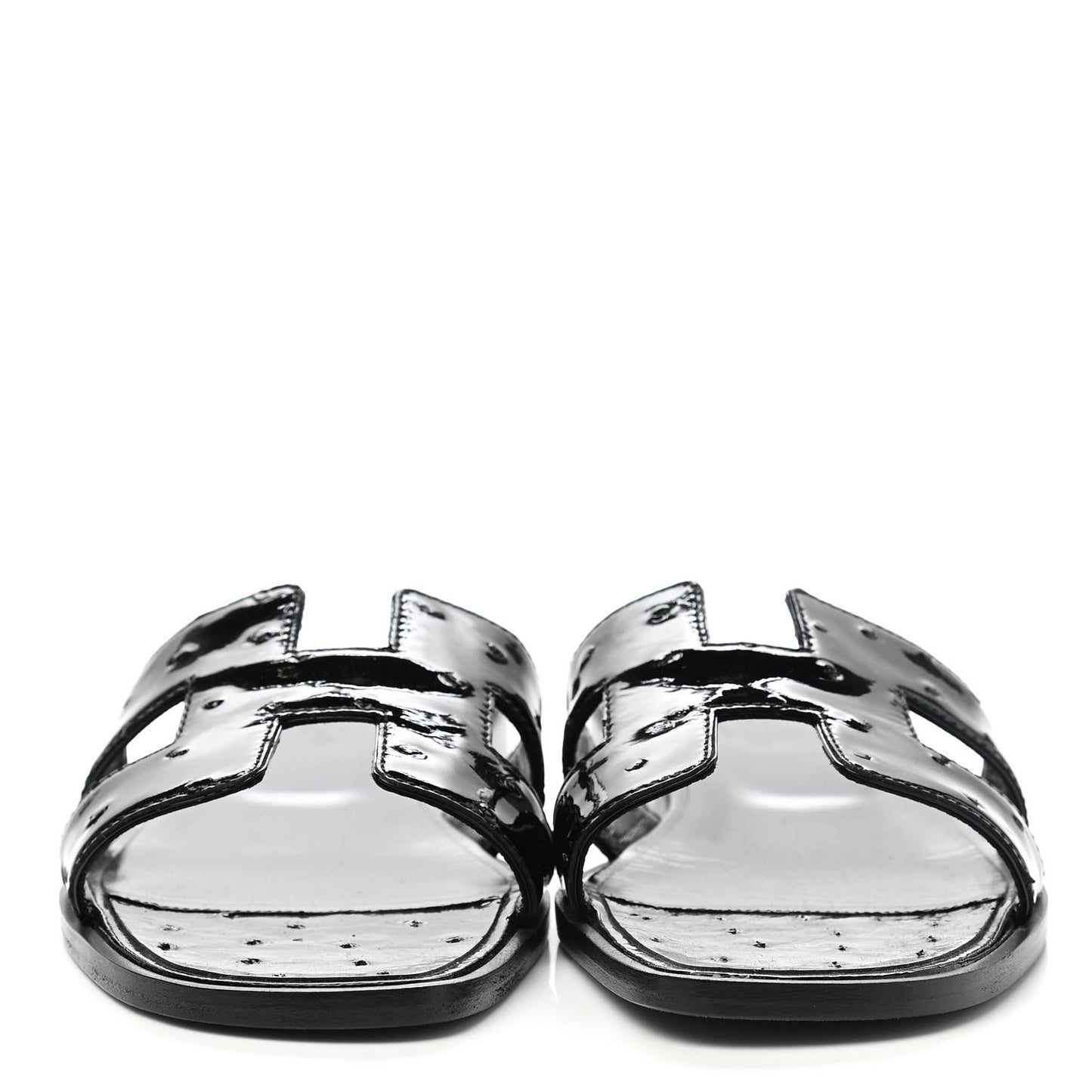 Ostrich Oran Sandals 38.5 Black