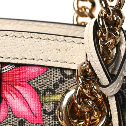 Gucci GG Supreme Monogram Flora Textured Calfskin Small Padlock Tote Beige Ebony Multicolor Mystic White 15 of 17