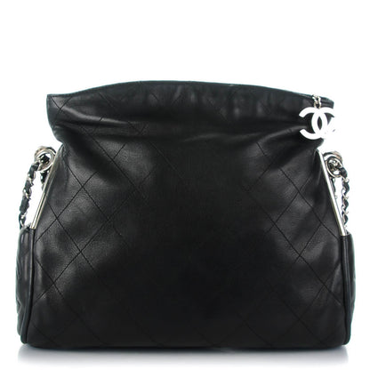 Chanel Lambskin Stitched Medium Ultimate Soft Tote Black 1 of 7