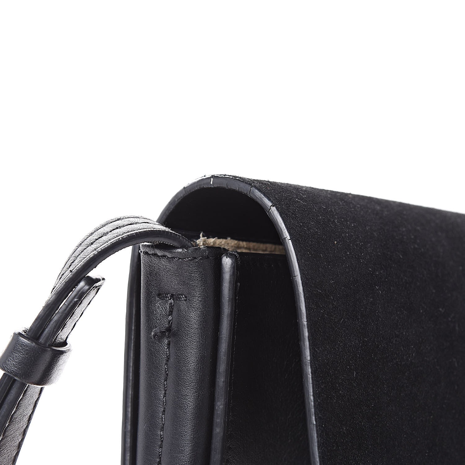 Chloe Suede Calfskin Small Faye Shoulder Bag Black 13 of 18