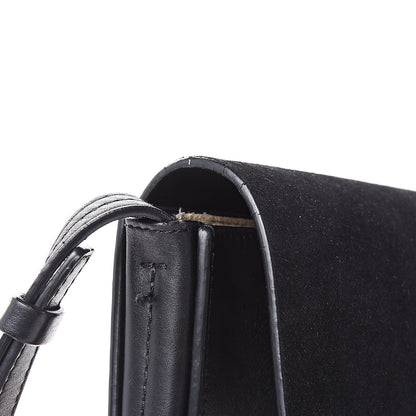 Chloe Suede Calfskin Small Faye Shoulder Bag Black 13 of 18