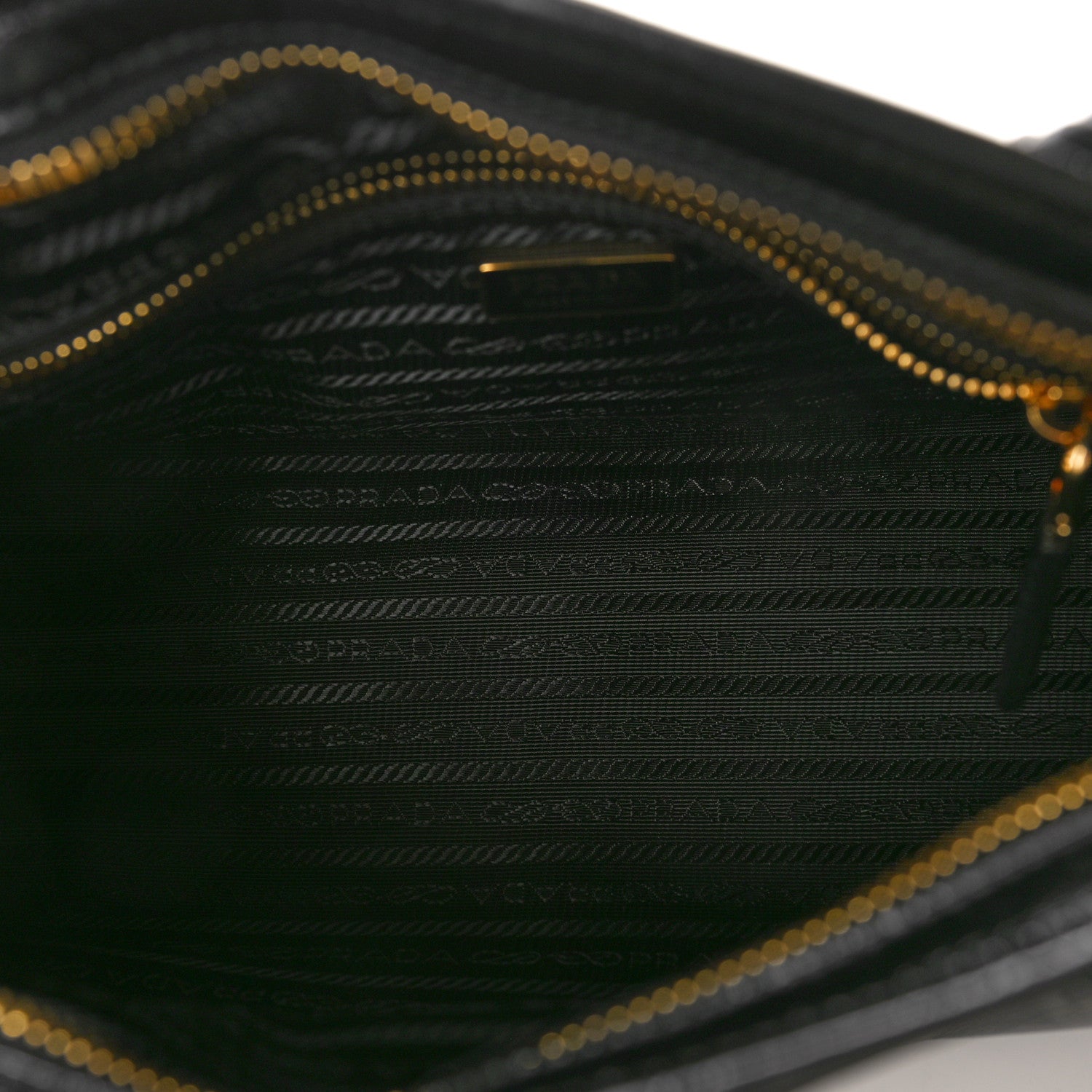 Prada Shiny Nappa Medium Shoulder Bag Black 5 of 9