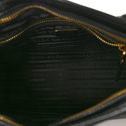 Prada Shiny Nappa Medium Shoulder Bag Black 5 of 9