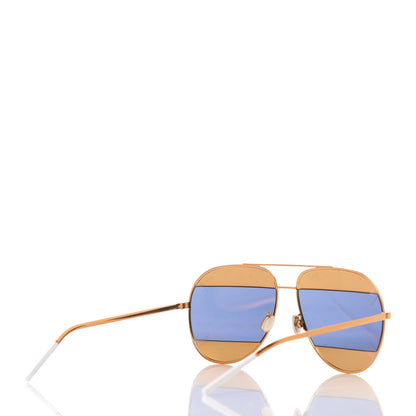 Christian Dior Split 1 Aviator Sunglasses Gold 4 of 8