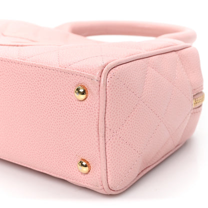 Chanel Caviar Quilted Small Bowler Pink 9 of 10