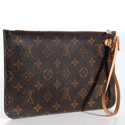 Louis Vuitton Monogram Neverfull MM GM Pochette Fuchsia 3 of 8