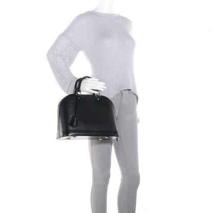 Louis Vuitton Epi Alma PM Black 2 of 7