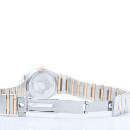 Omega Stainless Steel 18K Yellow Gold Diamond Bezel Mother of Pearl 22mm Constellation Quartz Watch 1267.75.00 5 of 7