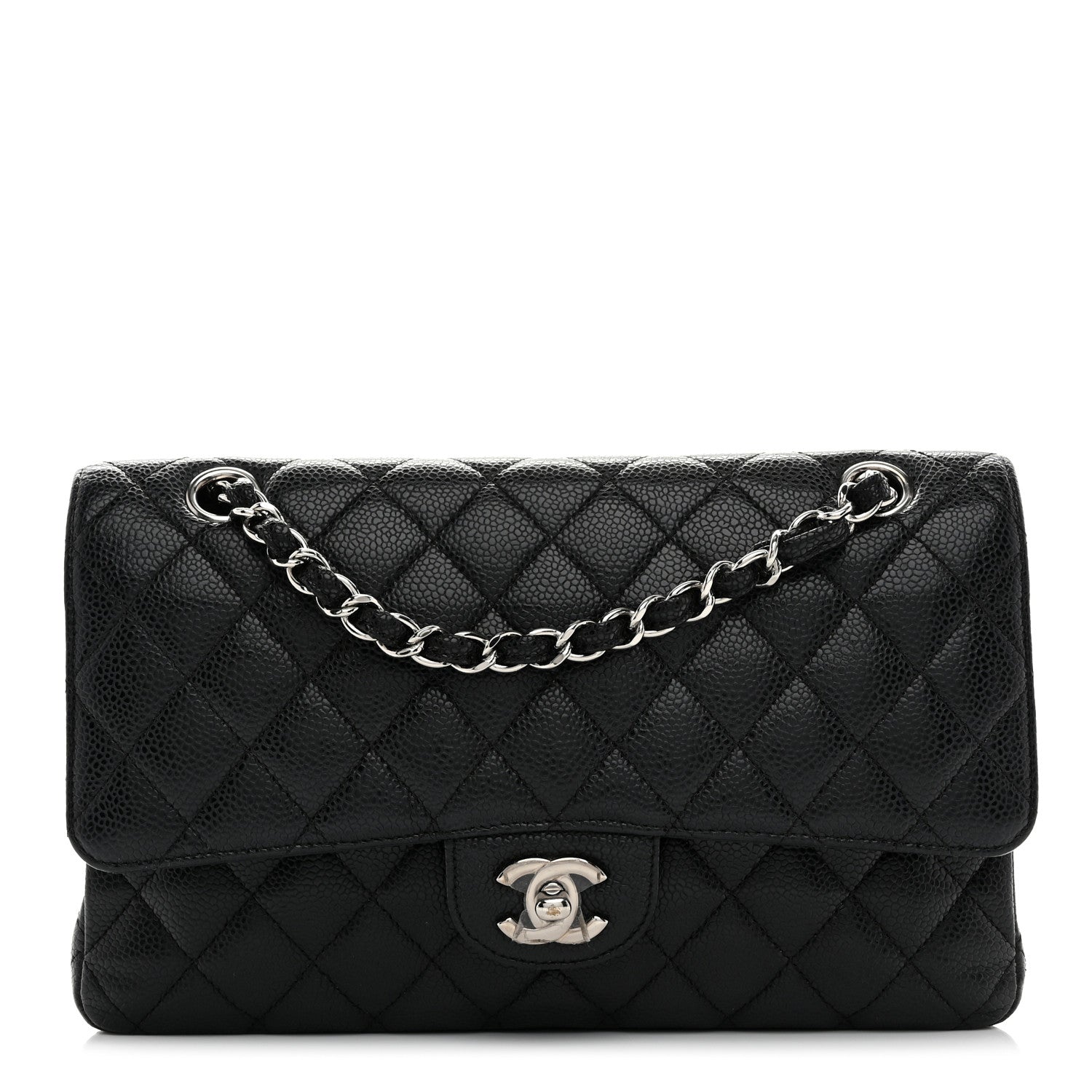 Chanel Caviar Quilted Medium Double Flap Black 1 of 10