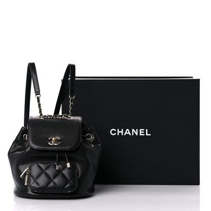 Chanel Caviar Quilted Mini Business Affinity Backpack Black 10 of 10