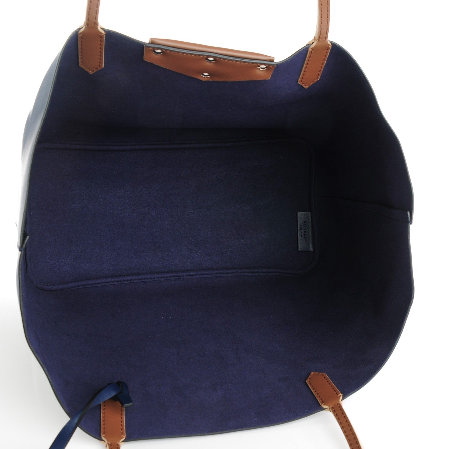 Givenchy Calfskin Large Antigona Tote Navy Beige 4 of 8