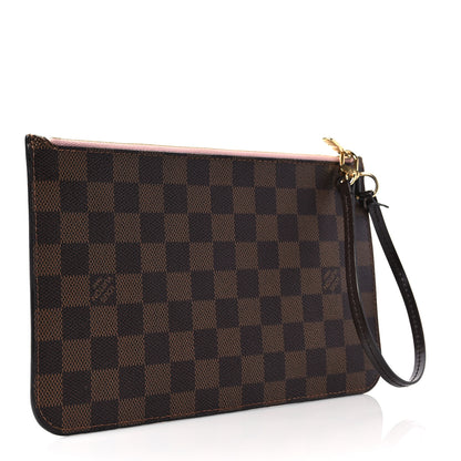 Louis Vuitton Damier Ebene Neverfull MM GM Pochette Rose Ballerine 3 of 6