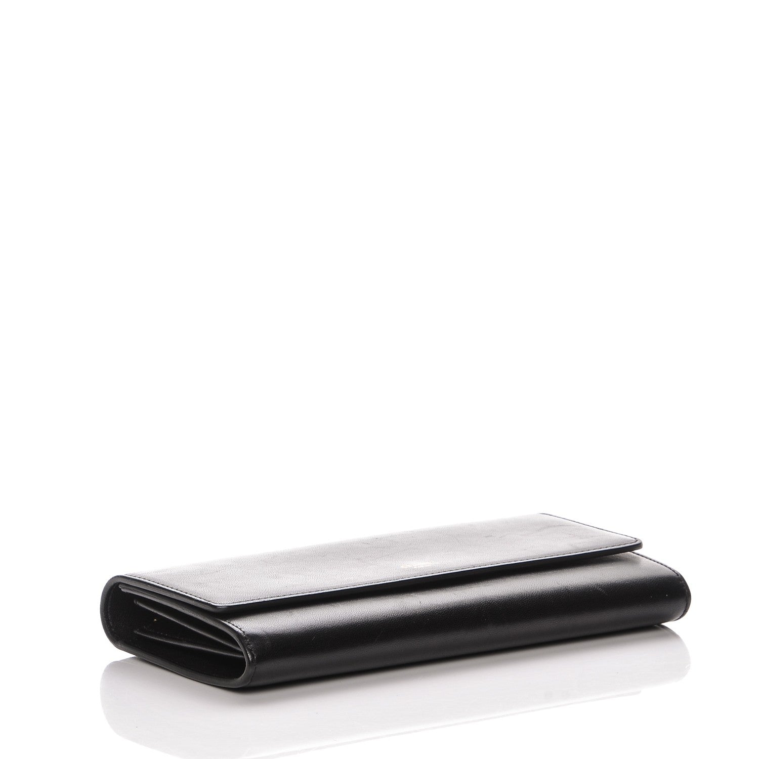 Celine Smooth Calfskin Large Flap Wallet Black 4 of 12
