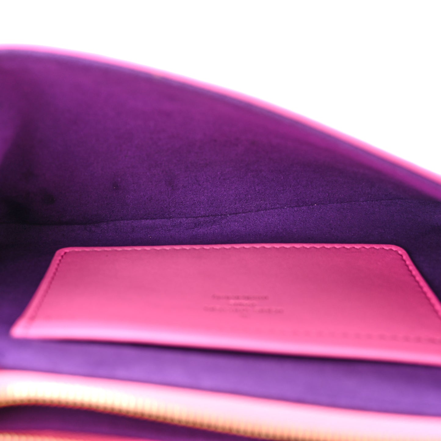 Lambskin Embossed Monogram Vuittamins Pochette Coussin Rose Violet
