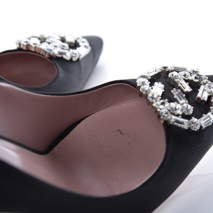 Gucci Satin Sparkling GG Pumps 37.5 Black 12 of 16
