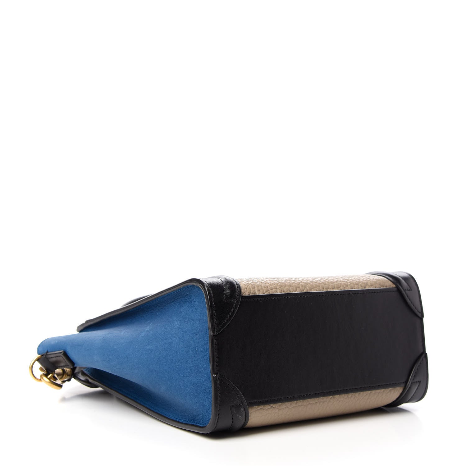 Celine Elephant Calfskin Nano Tri-Color Luggage Beige 4 of 8
