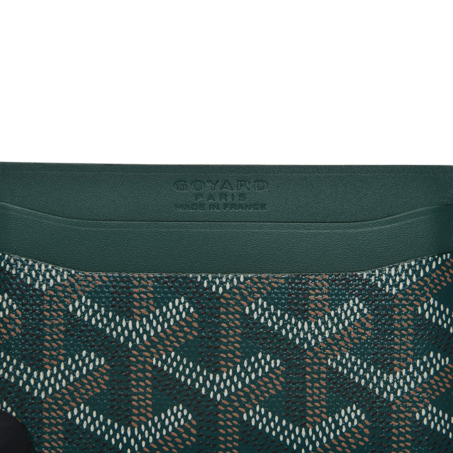 Goyardine Saint Sulpice Card Holder Green