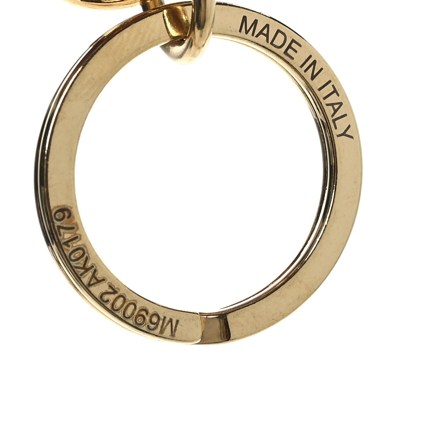 LV Flower Finesse Bag Charm Key Holder Gold