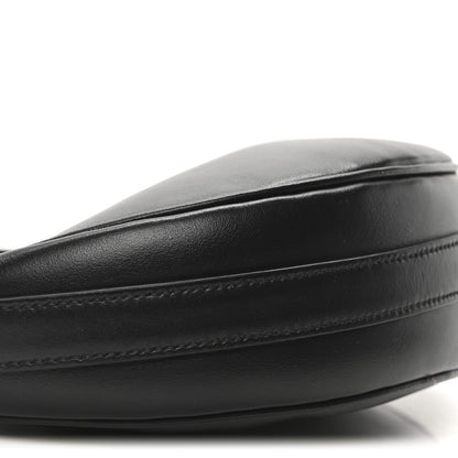 Prada Soft Calfskin Arque Shoulder Bag Black 8 of 9
