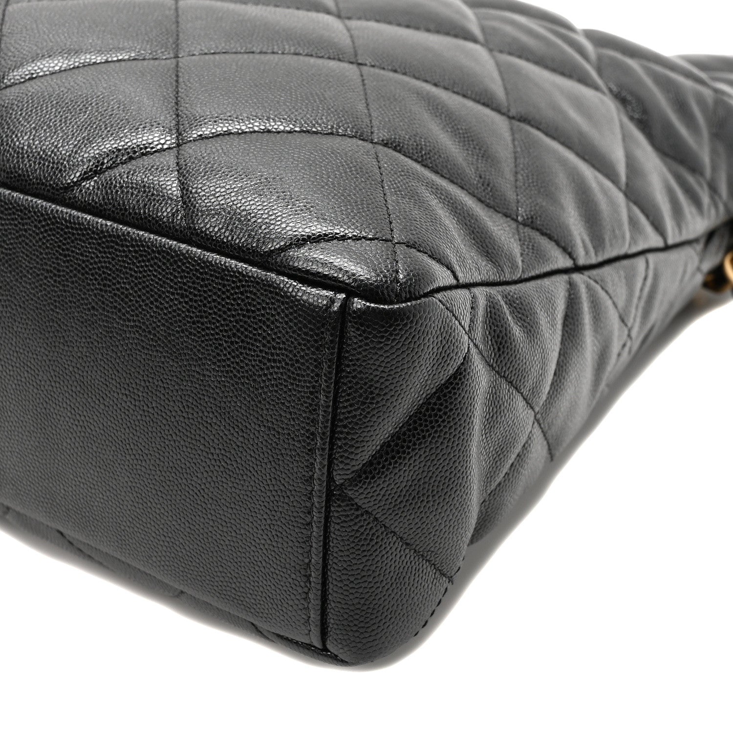Chanel Caviar Quilted Fold Over Hobo Black 10 of 10