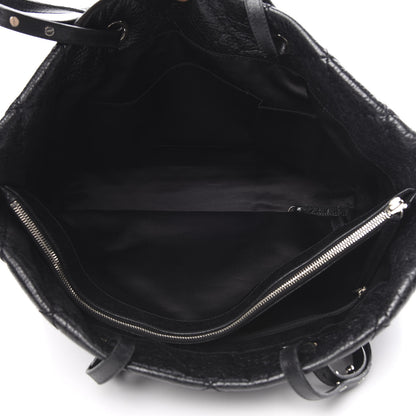 Chanel Glazed Calfskin Large On The Road Tote Black 4 of 17