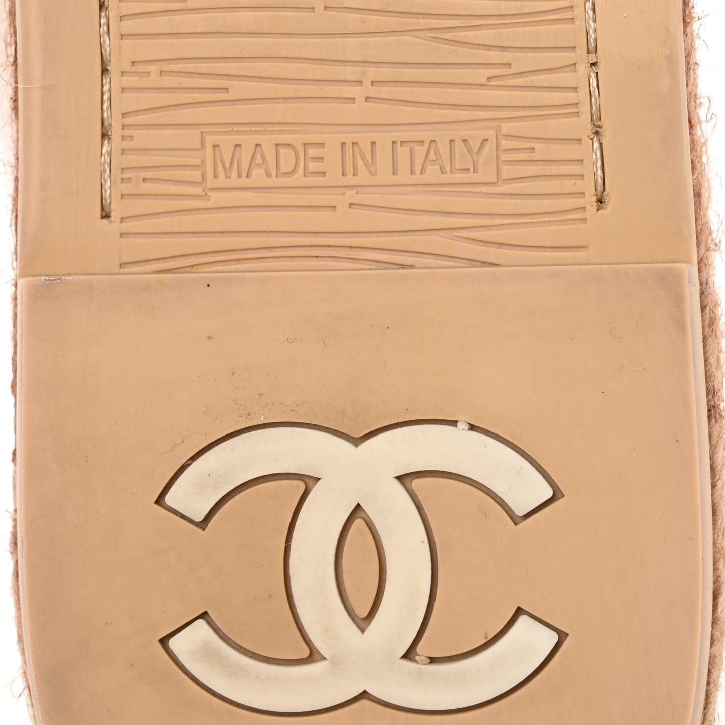 Patent CC Loafers Espadrille 38.5 Beige