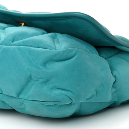 Chanel Iridescent Calfskin Quilted Small Chesterfield Flap Turquoise 10 of 12