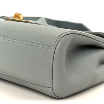 Celine Grained Calfskin Teen Soft 16 Shoulder Bag Ice Blue 11 of 12