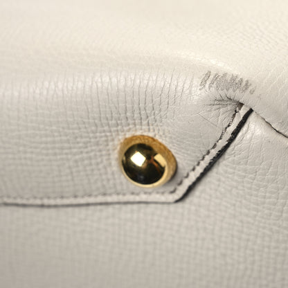 Burberry Derby Calfskin House Check Medium Banner Tote Beige Beige 17 of 21