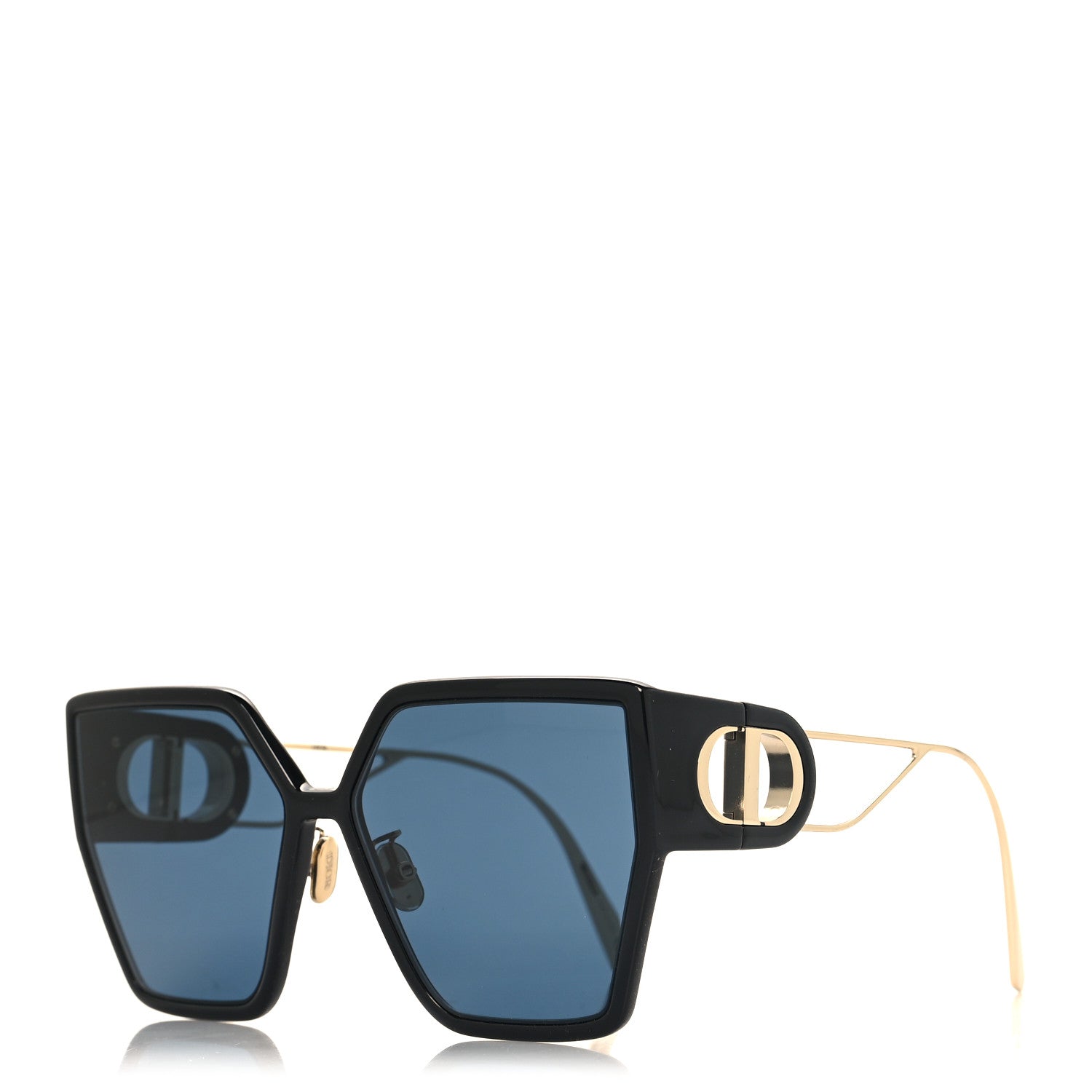 Christian Dior Rectangular 30 Montaigne Sunglasses Black 1 of 8