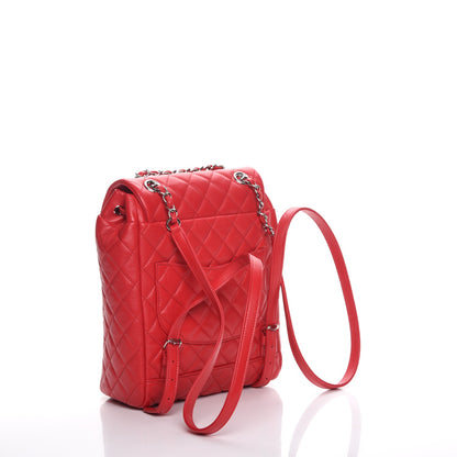 Chanel Lambskin Quilted Small Urban Spirit Backpack Red 3 of 8