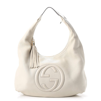 Gucci Cellarius Calfskin Soho Hobo Mystic White 1 of 8