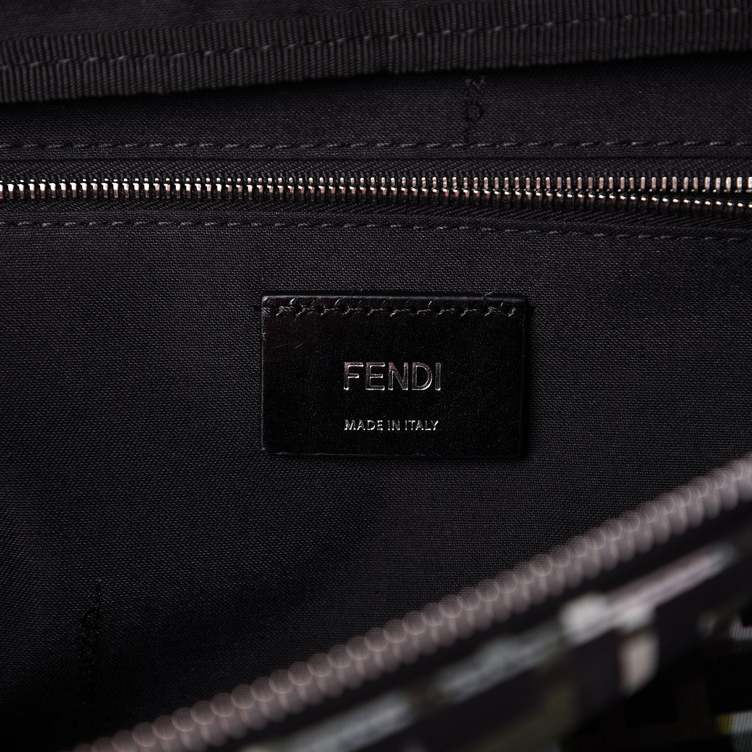 Fendi Nylon CamouFF Belt Bag Black Multicolor 6 of 11
