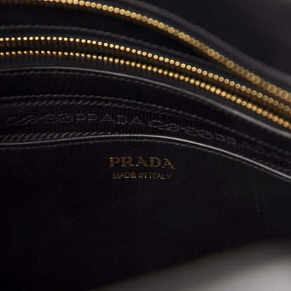 Prada Saffiano City Calf Medium Esplanade Tote Biliardo Black 7 of 15