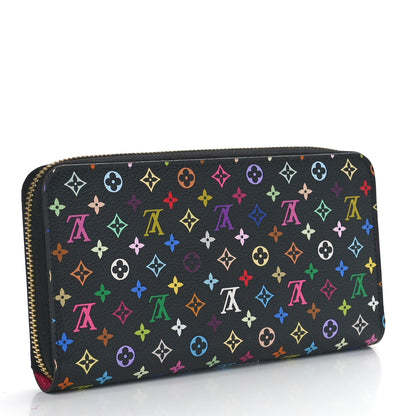 Louis Vuitton Monogram Multicolor Zippy Wallet Black Grenade 3 of 9