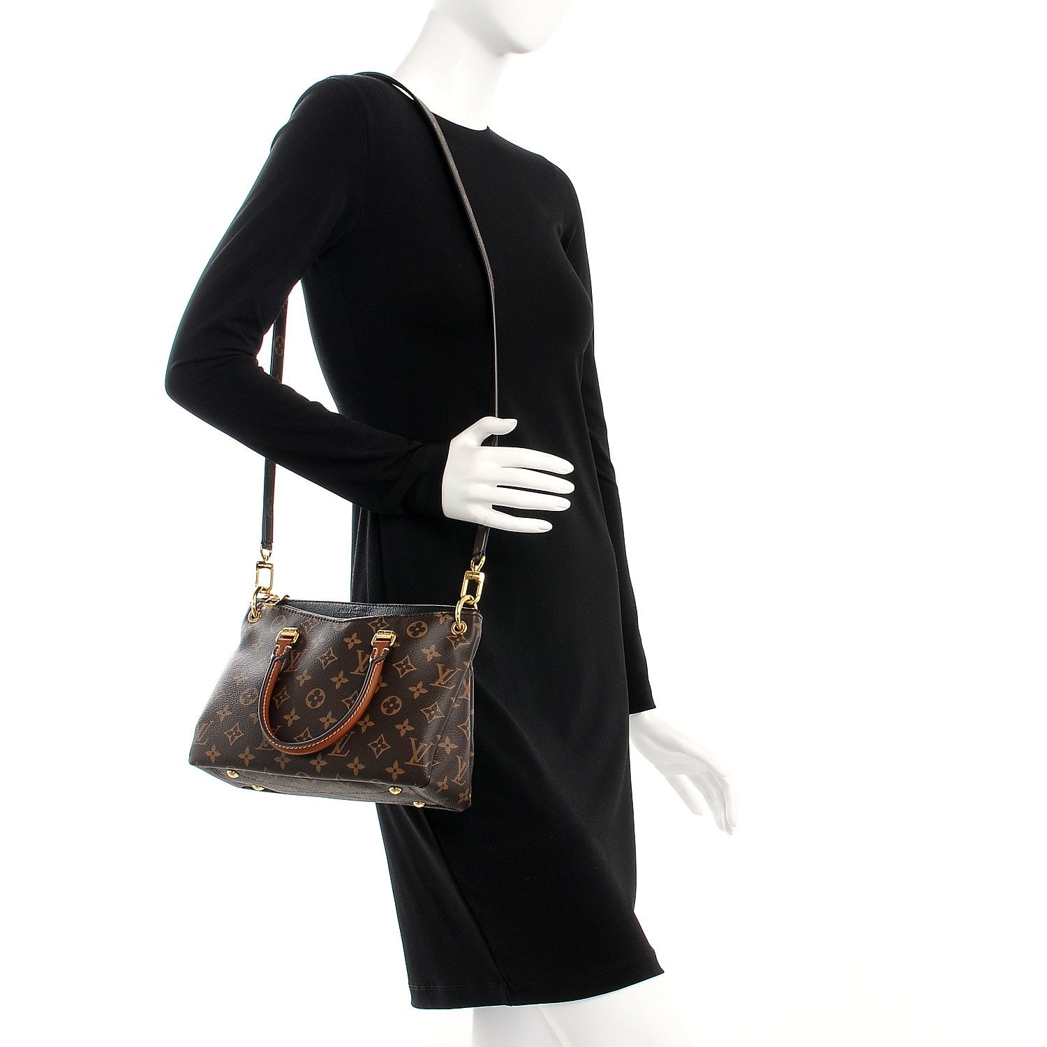 Louis Vuitton Monogram Pallas BB Black 2 of 9