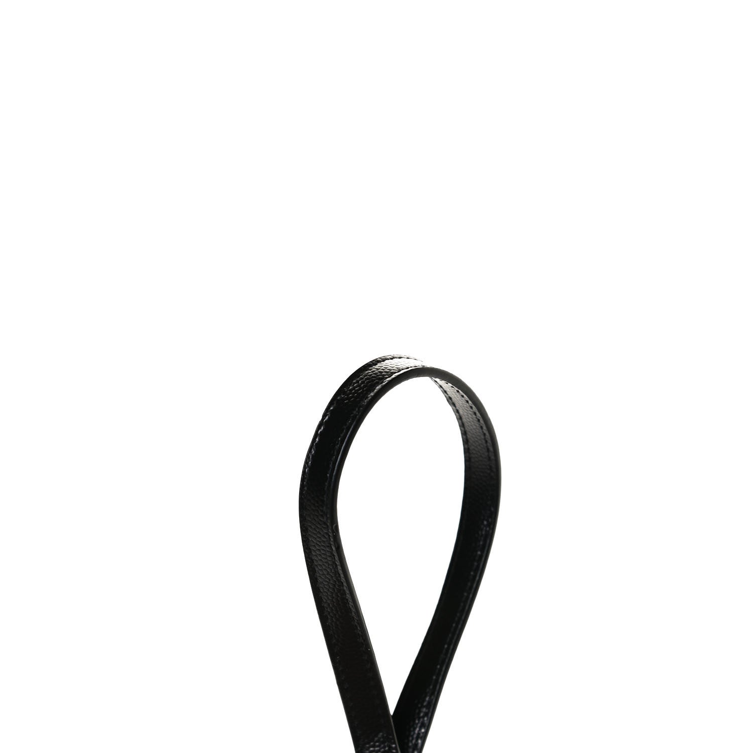 Saint Laurent Grain De Poudre Matelasse Chevron Monogram Envelope Chain Wallet Black 11 of 12
