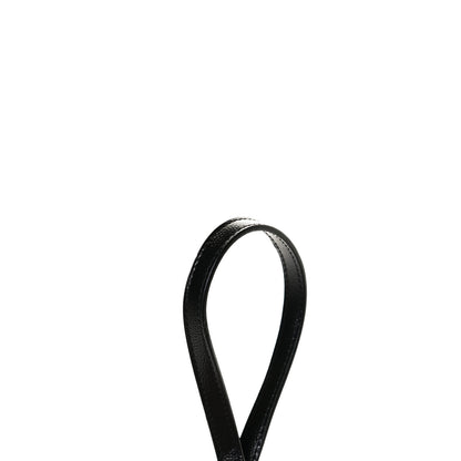 Saint Laurent Grain De Poudre Matelasse Chevron Monogram Envelope Chain Wallet Black 11 of 12
