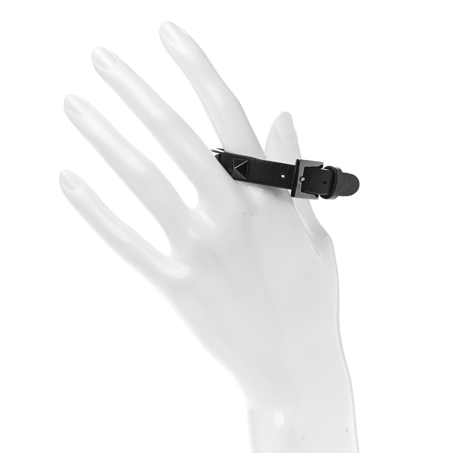 Vitello Rockstud Bracelet Black