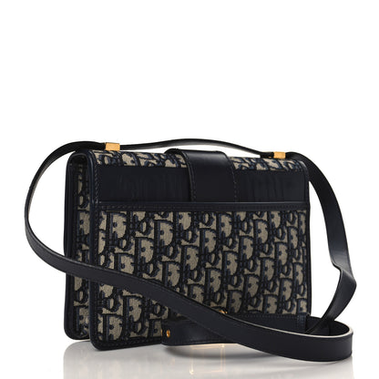 Christian Dior Oblique 30 Montaigne Flap Bag Blue 3 of 10