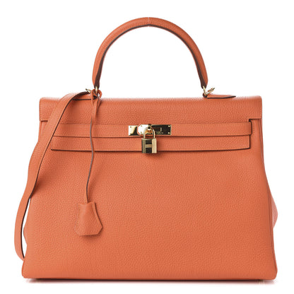 Hermes Togo Kelly Retourne 35 Feu 1 of 11