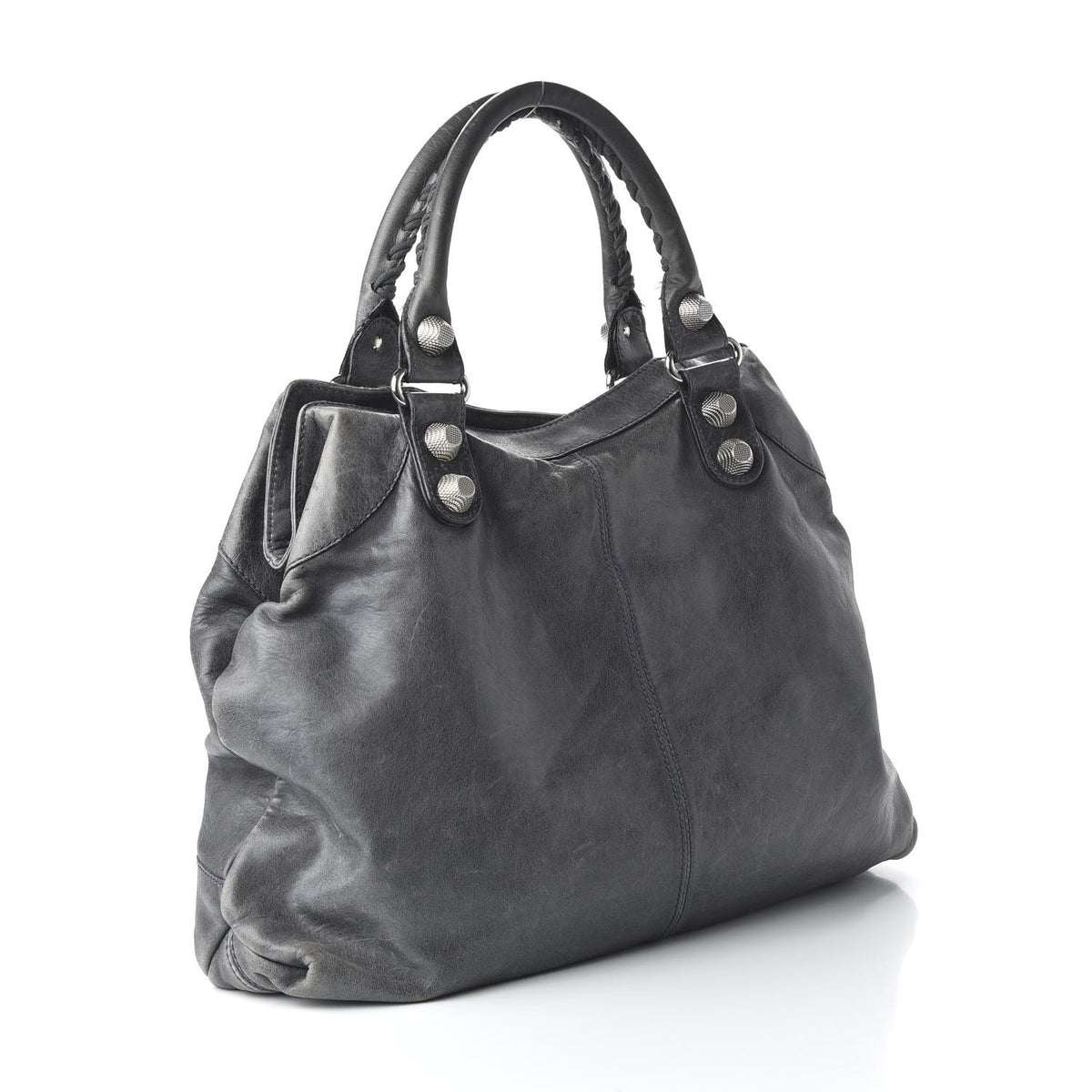 Balenciaga Agneau Giant 21 Hardware Silver Brief Anthracite 3 of 11