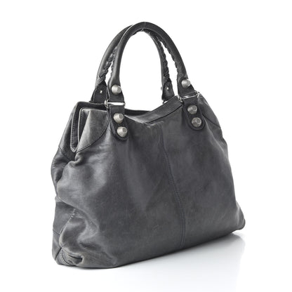 Balenciaga Agneau Giant 21 Hardware Silver Brief Anthracite 3 of 11
