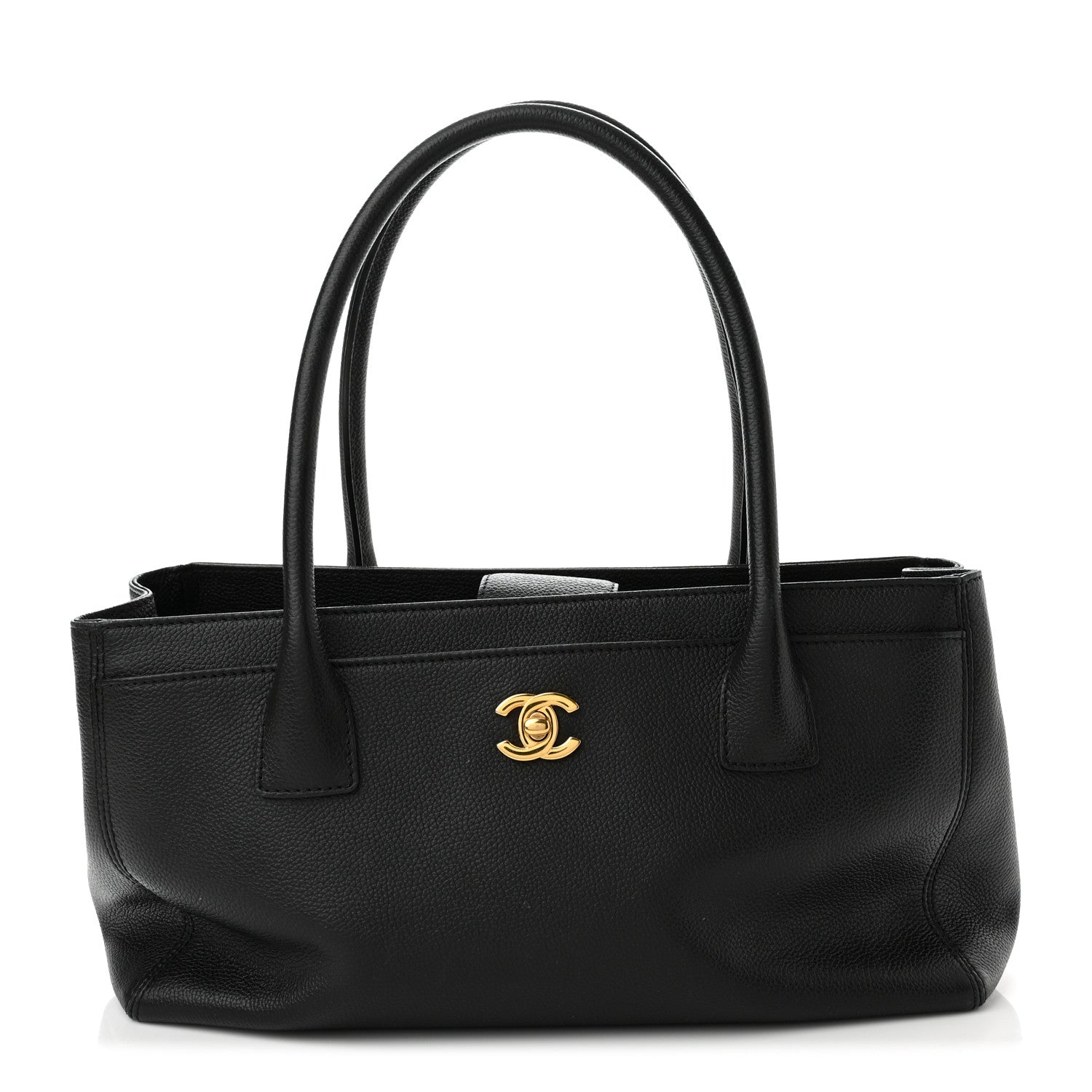 Chanel Calfskin Small Cerf Executive Shopper Tote Black 1 of 10