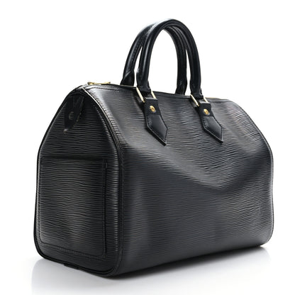 Louis Vuitton Epi Speedy 25 Black 3 of 11
