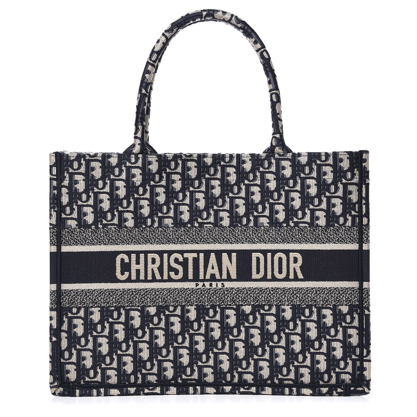 Oblique Medium Book Tote Blue Multicolor
