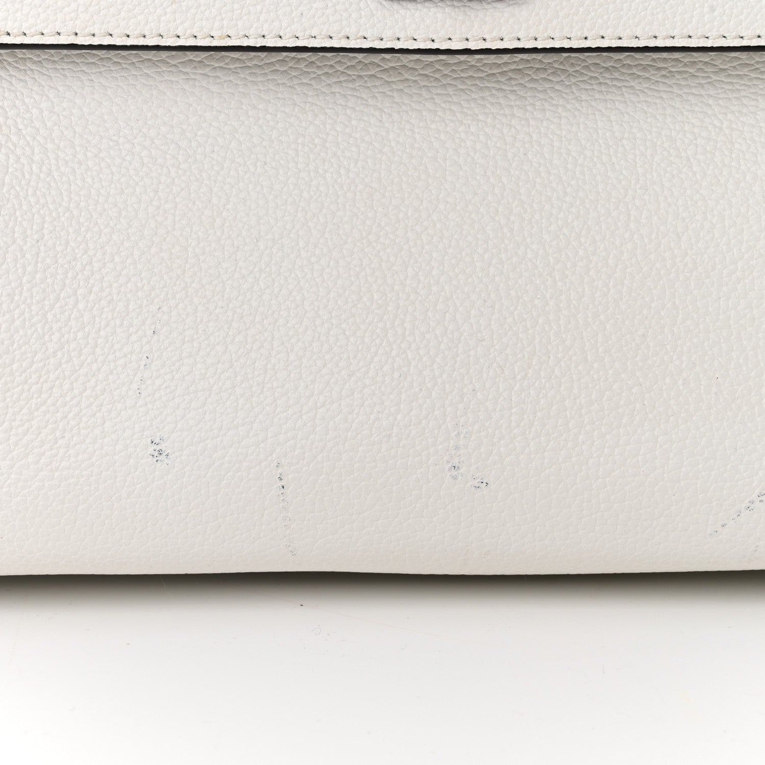 MCM Grained Calfskin Medium Milla Convertible Backpack White Flake 13 of 15